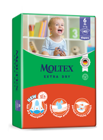 MOLTEX Extra Dry XL sauskelnės, 40 vnt.