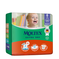 MOLTEX Extra dry XL sauskelnės, 26 vnt.