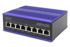 ASSMANN Electronic DN-651121 network switch Gigabit Ethernet (10/100/1000) Power over Ethernet (PoE) Black, Blue