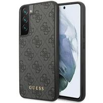 Samsung Galaxy S23 Guess dėklas 4G Metal Gold Logo (GUHCS23SG4GFGR) pilkos spalvos