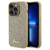 Apple iPhone 14 Pro Max Guess dėklas Disco Metal Script (GUHCP14XPMSDGSD) aukso spalvos