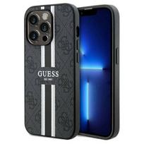 Apple iPhone 15 Pro Max Guess dėklas 4G Printed Stripes MagSafe (GUHMP15XP4RPSK) juodos spalvos