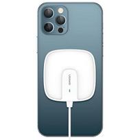 USAMS indukcinis įkroviklis US-CD159 magnetic W1 15W Extra-thin iPhone 12 series biały/white CD159DZ02