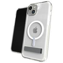 ZAGG Crystal Palace Snap Kickstand MagSafe iPhone 15 Plus telefono dėklas skaidrus
