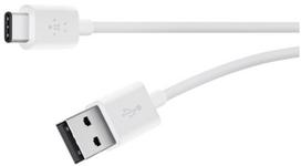 Laidas Belkin USB-A to USB-C, 1x USB Type-C/1 x USB Type-A, 300 cm, balta sp.