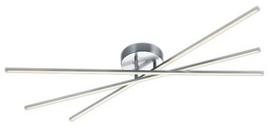 Šviestuvas lubų Trio Tiriac 671610307, LED, 3000 °K, 3 x 9 W, nikelio sp.