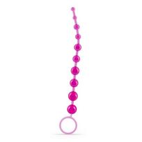 Analiniai kamuoliukai Basic Anal Beads, rožiniai