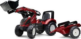 Falk FALK Valtra Bordowy traktorius su pedalais, priekaba ir kaušu nuo 3 metų | 3016204000149 | 3016204000149
