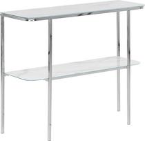 Konsolinis staliukas efektas marmuro balta-sidabrinė CALVERT | 317420 Bel | 4251682280372