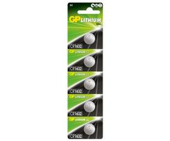 GP elementai CR1632, LITHIUM 3V, 5 vnt