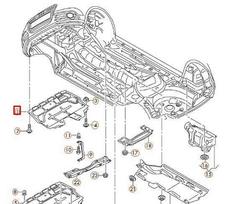 Vag Garsas Izoliacijos Dangtelis Audi A1 2015-2016 Originalus 6R0825235E