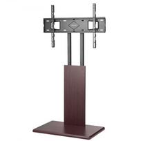 TV staliukas, universalus stalviršio sukamasis ir aukščio reguliuojamas, 66x40x106,5-134 cm, juodas