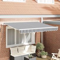 Markizės keitimo audinys 2.5x2 m rėmui antracito ir baltos spalvos
