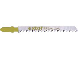 Pjūkliukai el. siaurapjūkliui, medžiui-laminatui 5 vnt. 75 mm, laikiklis BOSCH tipo, HCS EXTOL PREMIUM 8805009