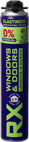 Elastingos montavimo putos - langams ir durims, RX WINDOWS&DOORS ELASTIC, 750 ml.