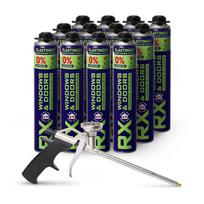 Elastingos montavimo putos - Langams ir durims, RX WINDOWS&DOORS ELASTIC, 750 ml. 12 vnt. + pstoletas