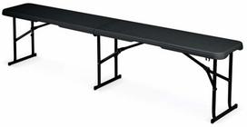 Lauko suoliukas Plonos, juoda sp., 182 cm x 28 cm x 42 cm