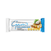 Baltyminis batonėlis su kolagenu GAM’S Coconut Cheesecake, 50 g