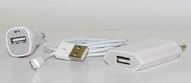 Buitinis kroviklis APPLE iPhone Lightning to USB + automobilinis kroviklis USB