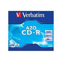 Diskai Verbatim CD-R 80/700MB 52X AZO CRYSTAL jewel box - 43327
