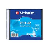 Diskai Verbatim CD-R 80/700MB 52X EXTRA PROTECTION slim box - 43347