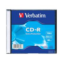 Diskai Verbatim CD-R 80/700MB 52X AZO WIDE PRINTABLE jewel box - 43325