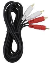 Jungiamasis laidas - kabelis 2RCA-2RCA 3.0m /auksinis/ | 2x RCA kištukai - 2x RCA kištukai
