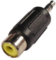Perėjimas 3.5-RCA (1K-1L) | sujungimas 3.5mm kištukas - RCA lizdas