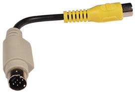 Perėjimas-adapteris mini DIN-7 kištukas - RCA lizdas