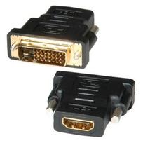 Perėjimas DVI-HDMI (1K-1L) /auksinis/ | adapteris DVI kištukas - HDMI lizdas