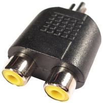 Perėjimas RCA-2RCA (1K-2L) | adapteris RCA kištukas - 2x RCA lizdai