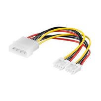 Maitinimo perėjimas 5.25" M (4 pin) - 2x 3.5" F (4-pin) 0.13m 50685