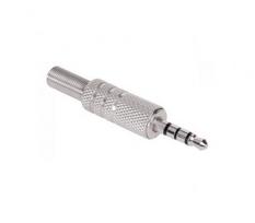 Kištukas 3.5mm 4 kontaktų metalinis