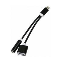 Adapteris laidas Apple iPhone Lightning - 3.5 mm Stereo +kroviklis Phone 7 / 7 Plus / 8 / 8 Plus / X