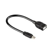 Adapteris Hama USB-mini-B (kištukas) - USB-A (lizdas) 0.1m