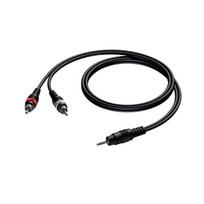 Laidas kabelis Procab 3.5 mm Jack kištukas stereo - 2x RCA kištukas 1.5m