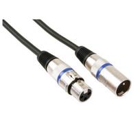 Laidas kabelis HQ Power XLR kištukas - XLR lizdas 1m