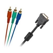 Laidas kabelis Cabletech DVI kištukas - 3x RCA kištukas 3m.