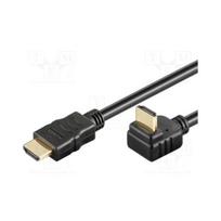 Laidas kabelis HDMI kištukas - HDMI kištukas 270° lenktas 1.5m