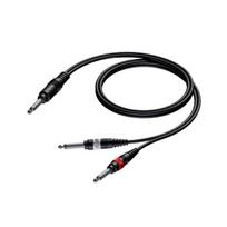 Laidas kabelis Procab 6.3 mm Jack kištukas stereo - 2x 6.3 mm Jack kištukai 3m