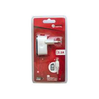 Kroviklis USB 220V + USB-microUSB kabelis, 2.1A