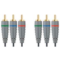 Laidas komponentinis video kabelis 3x RCA kištukas - 3x RCA kištukas 5m. BVL3305