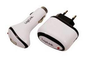 USB kroviklis LogiLink komplektas: 12V + 220V 1000mA