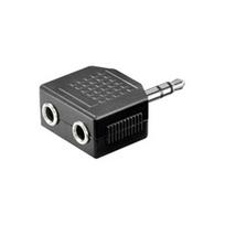 Perėjimas 3.5-2x6.3 (1K-2L) | adapteris 3.5mm kištukas - 2x 6.3mm lizdai