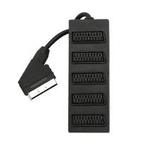 Perėjimas SCART-5SCART (1K-5L) | adapteris SCART kištukas - 5x SCART lizdai