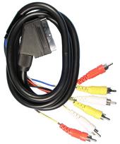 Laidas SCART-6RCA HQ 3.0m | SCART kištukas - 6x RCA kištukai
