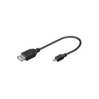 Jungiamasis laidas kabelis OTG USB lizdas - Micro-USB 5p kištukas 0.1m