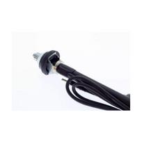 Automobilio antena teleskopinė 1m su laidu 1.3m, chromuota, maža galvutė