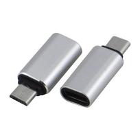 Adapteris - perėjimas microUSB 5p kištukas - USB-C lizdas metalinis