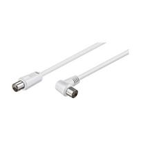 Jungiamasis laidas - kabelis RF TV kištukas -> RF TV lizdas 90° kampu anteninis 1.5m